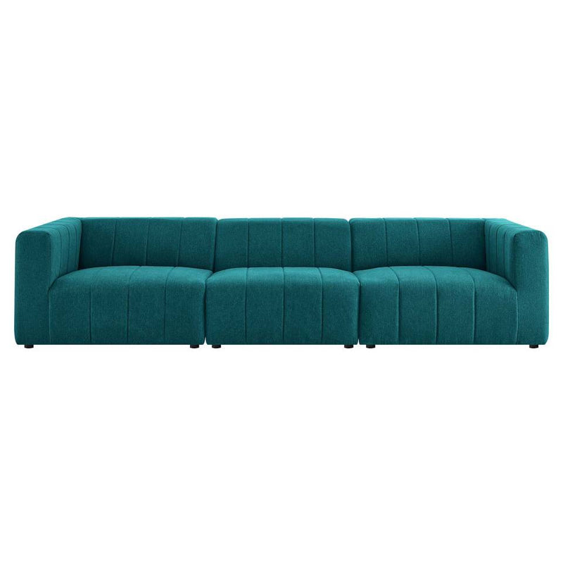 Modway Bartlett Upholstered Fabric Upholstered Fabric 3-Piece Sofa | Sofas | Modishstore-12