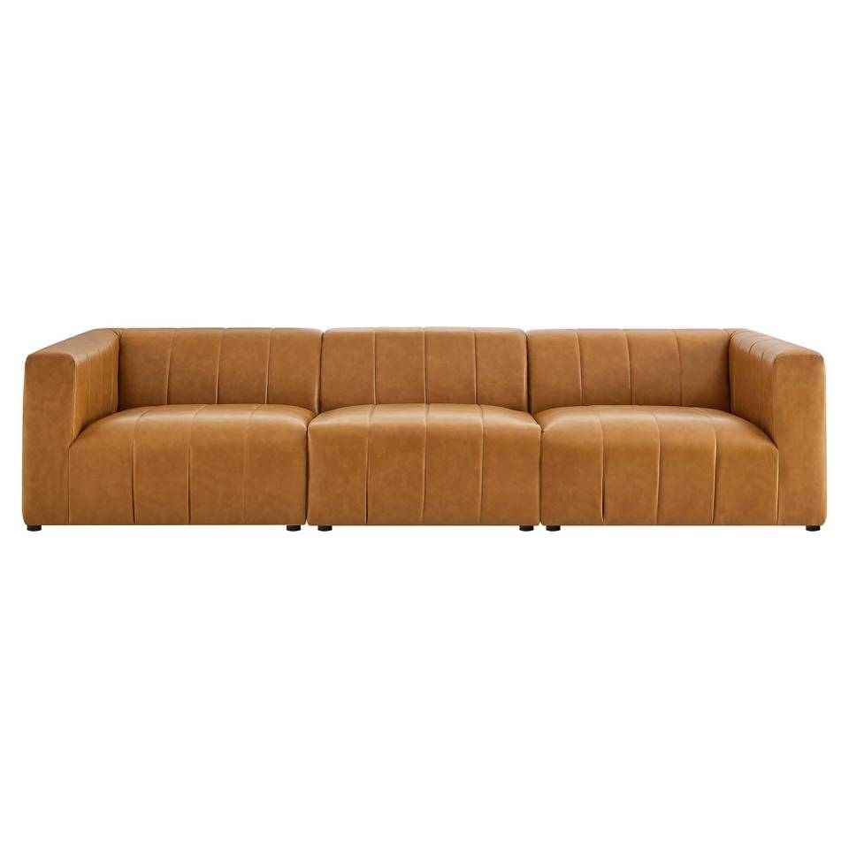 Modway Bartlett Vegan Leather Vegan Leather 3-Piece Sofa - EEI-4515 | Sofas | Modishstore - 2