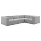 Modway Bartlett Upholstered Fabric 4-Piece Sectional Sofa - EEI-4518 | Sofa Set | Modishstore - 5