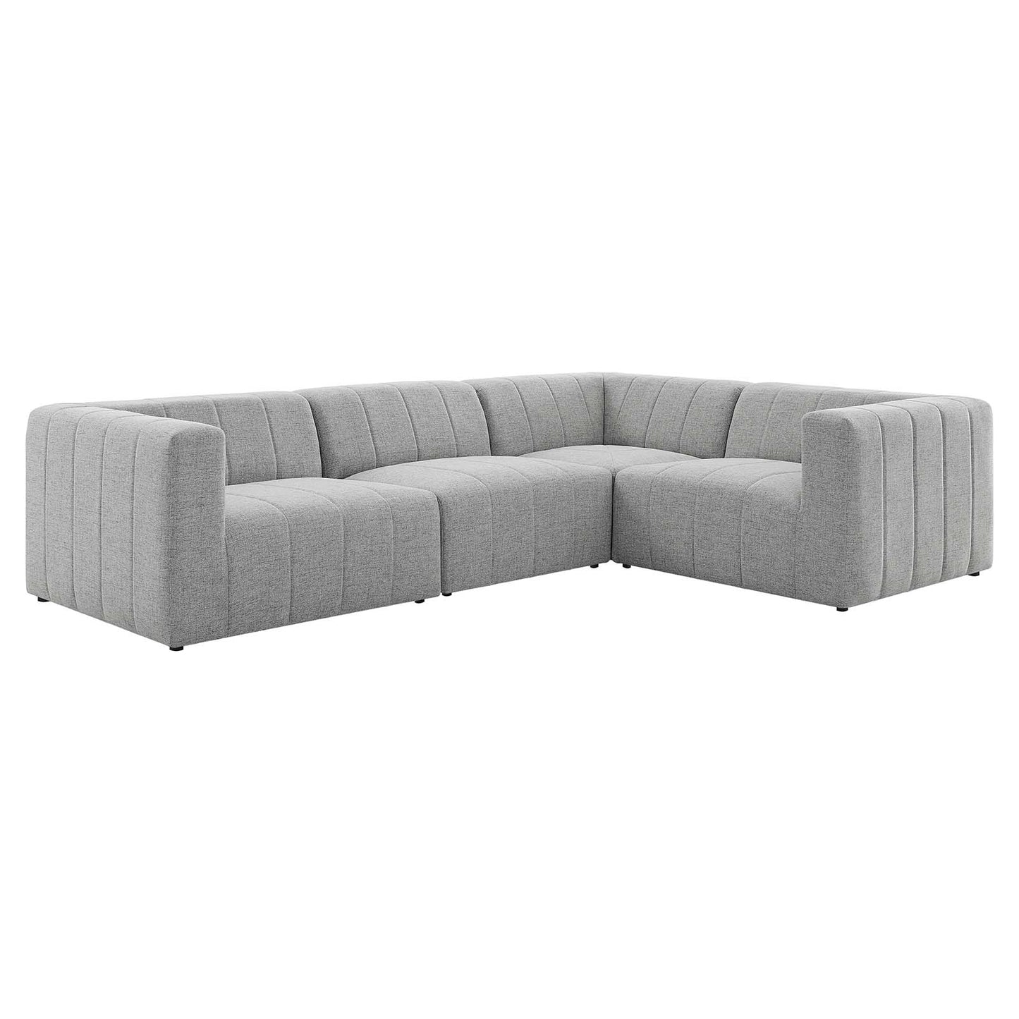 Modway Bartlett Upholstered Fabric 4-Piece Sectional Sofa | Sofas | Modishstore-8