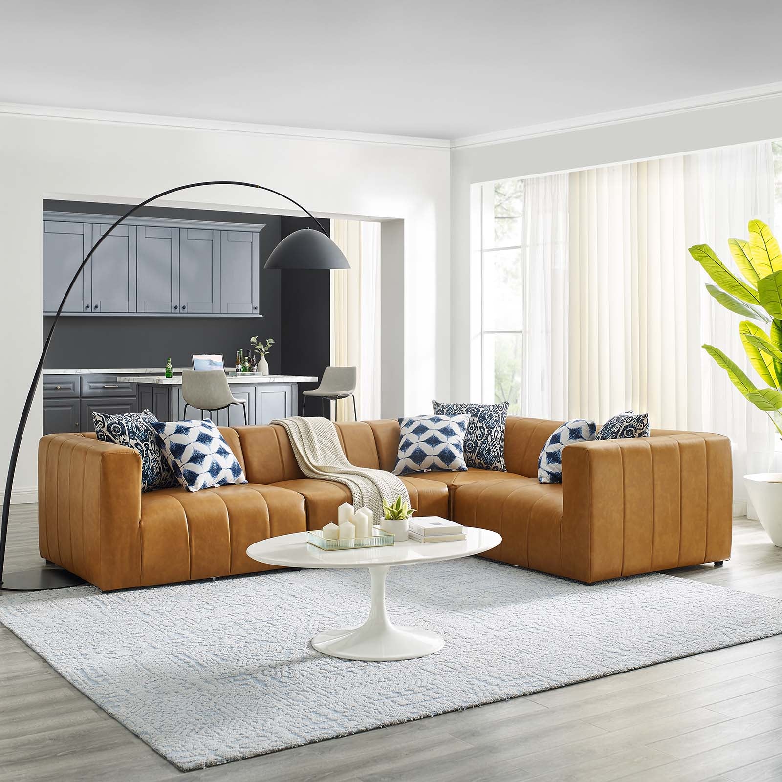 Bartlett Vegan Leather 4-Piece Sectional Sofa By Modway - EEI-4519 | Sofa Set | Modishstore - 1