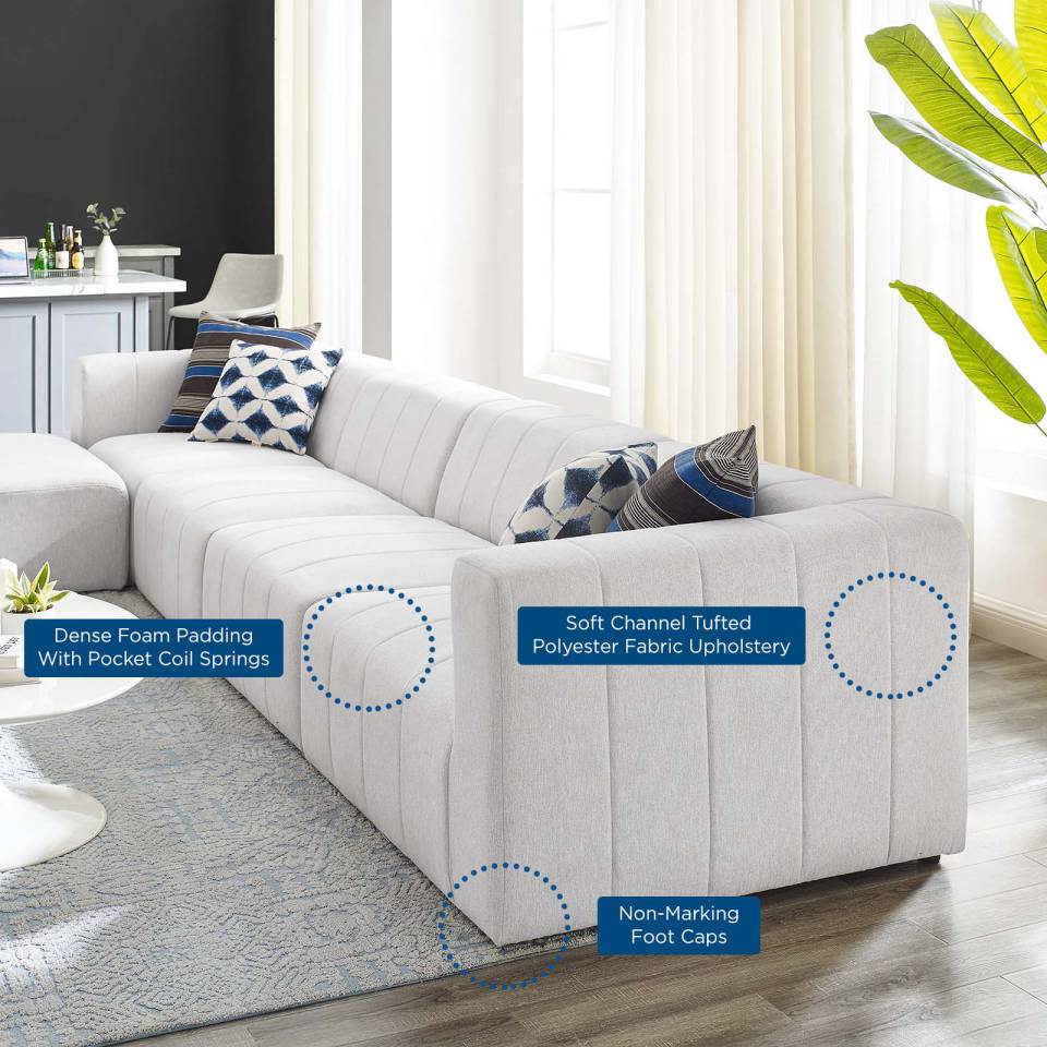 Modway Bartlett Upholstered Fabric Upholstered Fabric 5-Piece Sectional Sofa - EEI-4520 | Sectional | Modishstore - 12