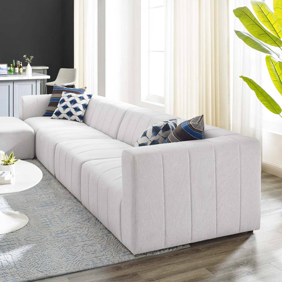 Modway Bartlett Upholstered Fabric Upholstered Fabric 5-Piece Sectional Sofa | Sofas | Modishstore