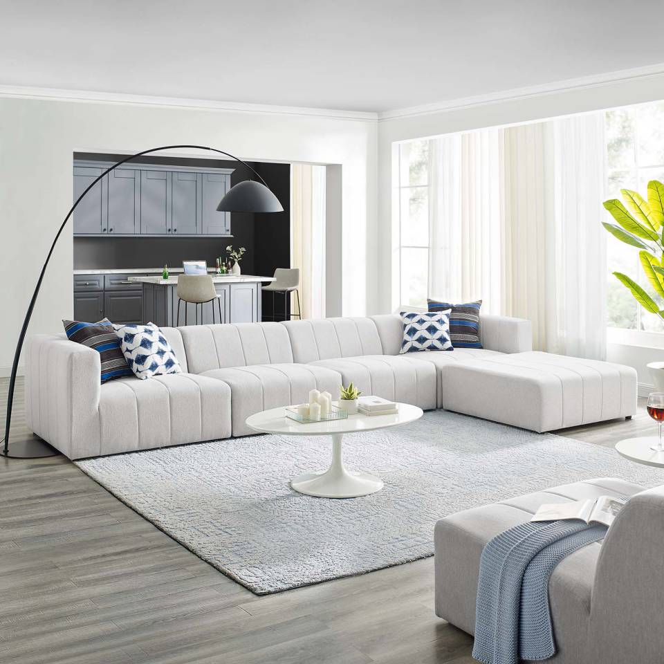 Modway Bartlett Upholstered Fabric Upholstered Fabric 5-Piece Sectional Sofa - EEI-4520 | Sectional | Modishstore - 6