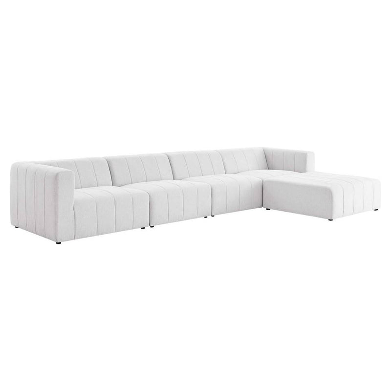 Modway Bartlett Upholstered Fabric Upholstered Fabric 5-Piece Sectional Sofa | Sofas | Modishstore-2