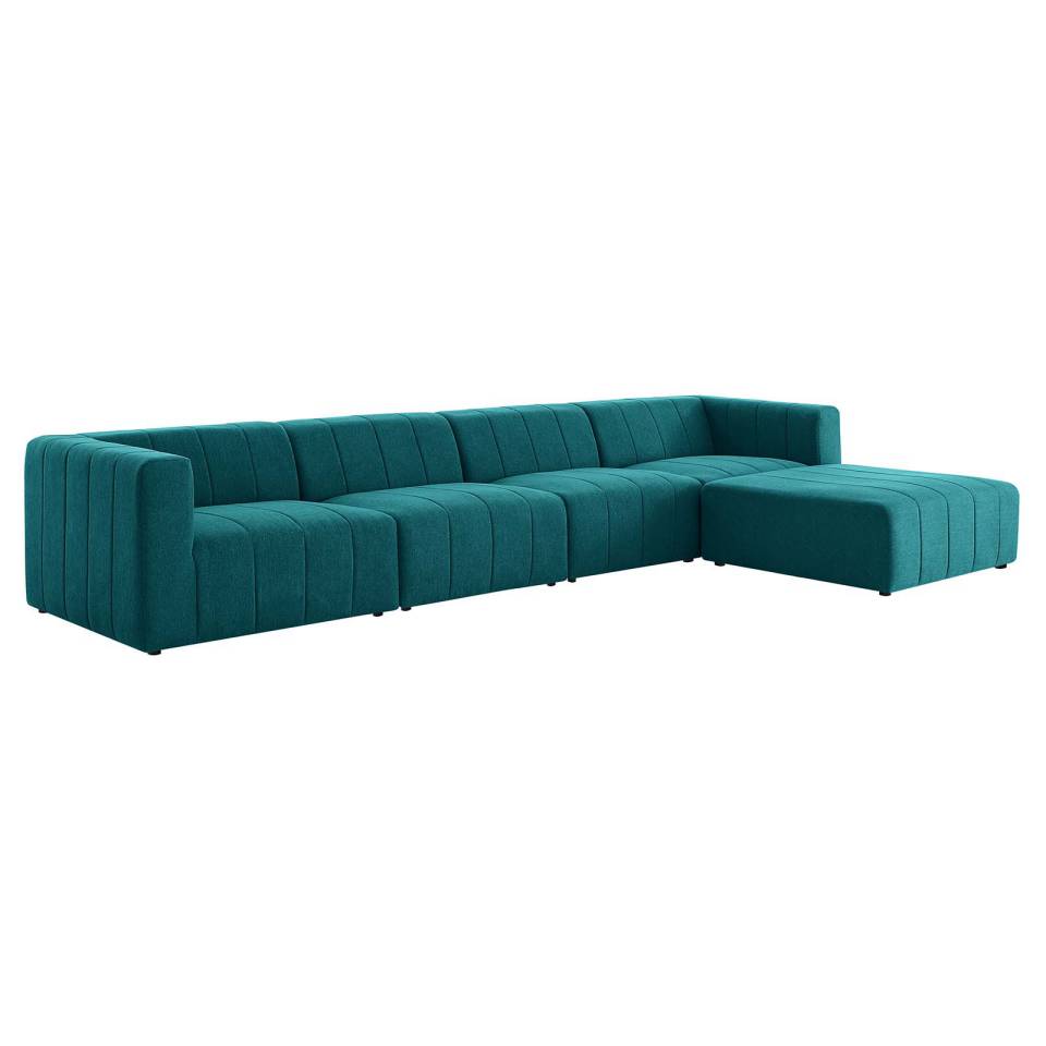 Modway Bartlett Upholstered Fabric Upholstered Fabric 5-Piece Sectional Sofa - EEI-4520 | Sectional | Modishstore - 14