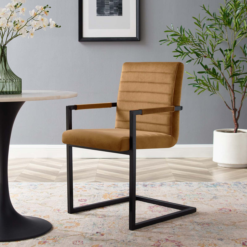 Savoy Performance Velvet Dining Chairs - Set of 2 By Modway - EEI-4523 | Dining Chairs | Modishstore - 1