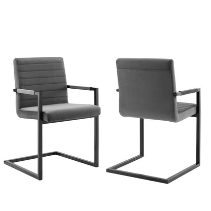 Savoy Performance Velvet Dining Chairs - Set of 2 By Modway - EEI-4523 | Dining Chairs | Modishstore - 16