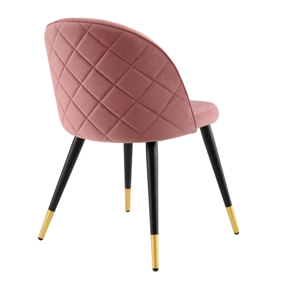 Cordial Performance Velvet Dining Chairs - Set of 2 By Modway - EEI-4525 | Dining Chairs | Modishstore - 4