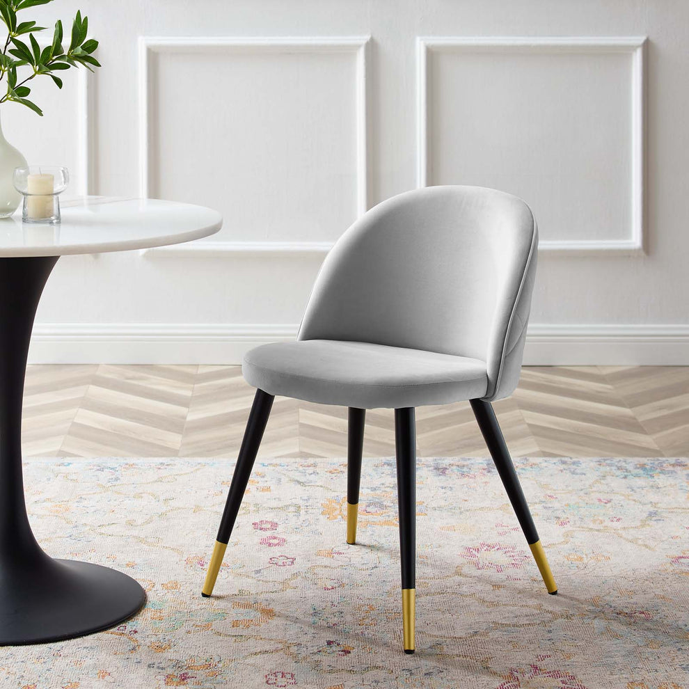 Cordial Performance Velvet Dining Chairs - Set of 2 By Modway - EEI-4525 | Dining Chairs | Modishstore - 14