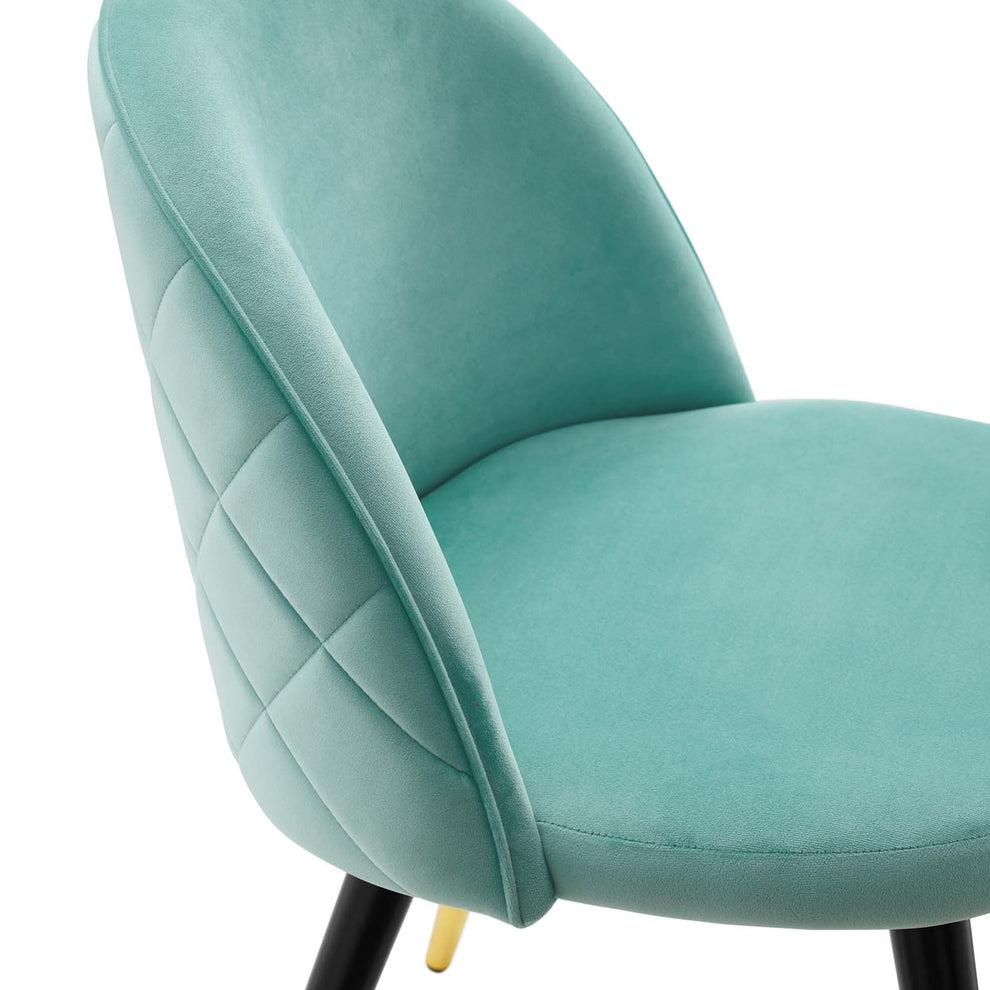 Cordial Performance Velvet Dining Chairs - Set of 2 By Modway - EEI-4525 | Dining Chairs | Modishstore - 26