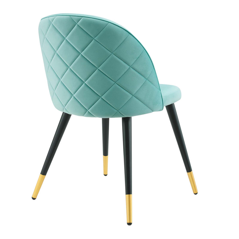 Cordial Performance Velvet Dining Chairs - Set of 2 By Modway - EEI-4525 | Dining Chairs | Modishstore - 31