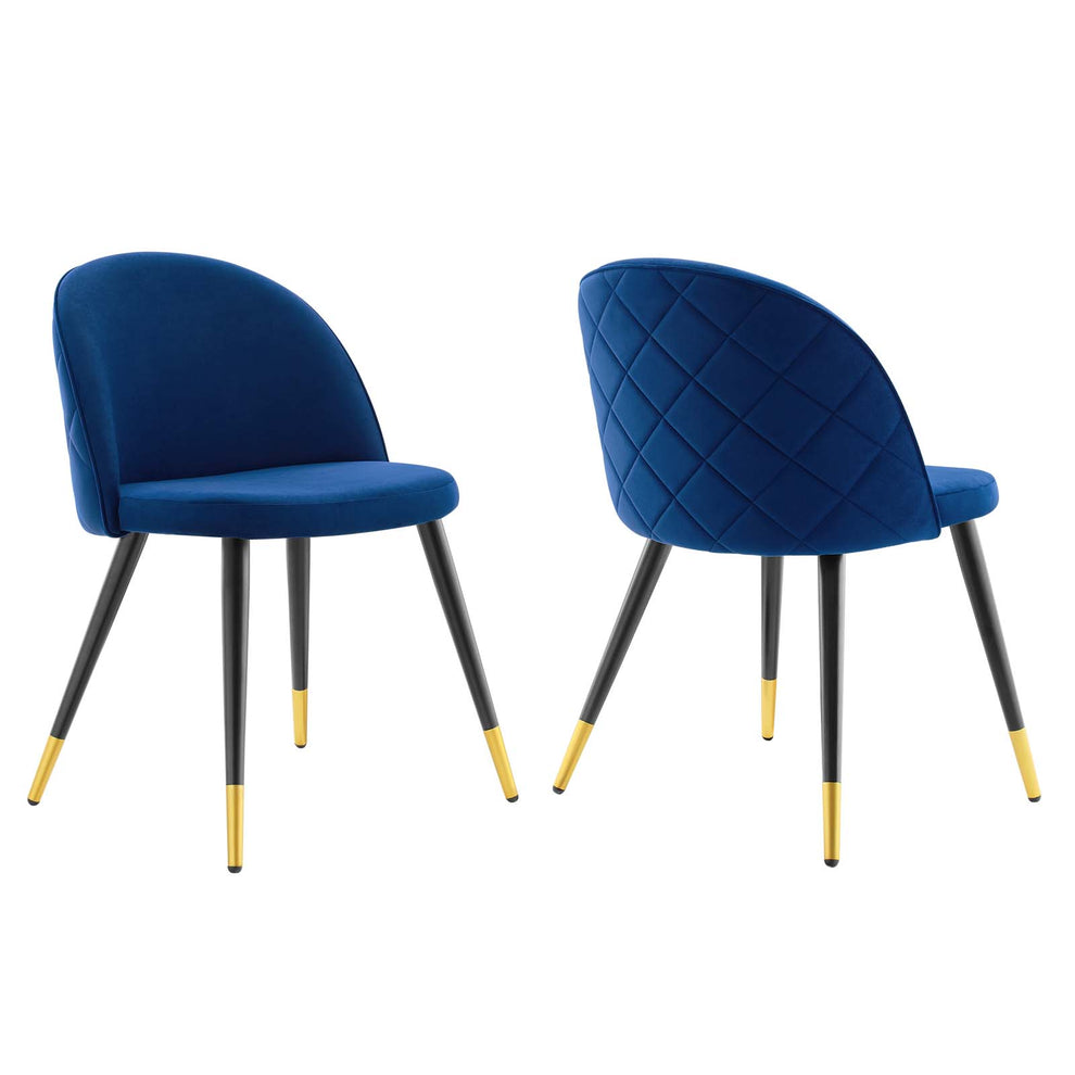 Cordial Performance Velvet Dining Chairs - Set of 2 By Modway - EEI-4525 | Dining Chairs | Modishstore - 15