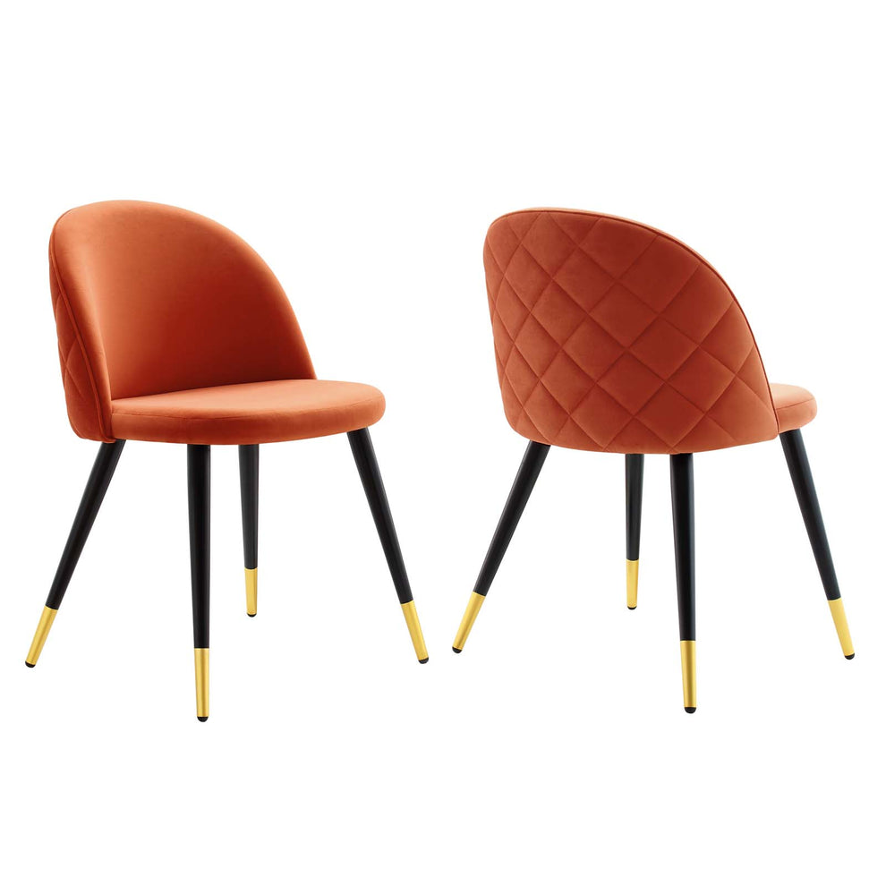 Cordial Performance Velvet Dining Chairs - Set of 2 By Modway - EEI-4525 | Dining Chairs | Modishstore - 18