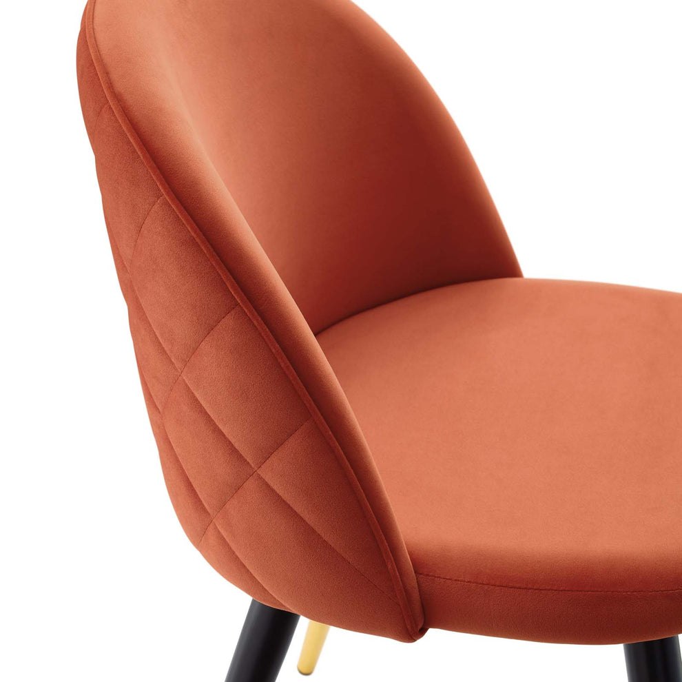 Cordial Performance Velvet Dining Chairs - Set of 2 By Modway - EEI-4525 | Dining Chairs | Modishstore - 27