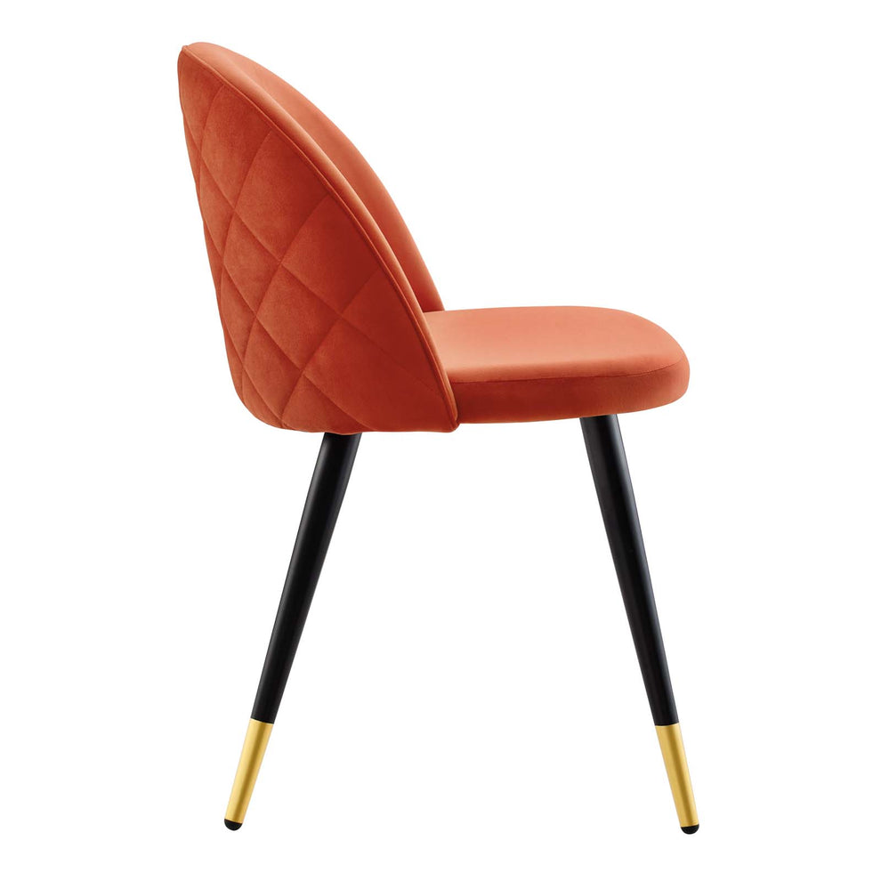 Cordial Performance Velvet Dining Chairs - Set of 2 By Modway - EEI-4525 | Dining Chairs | Modishstore - 38