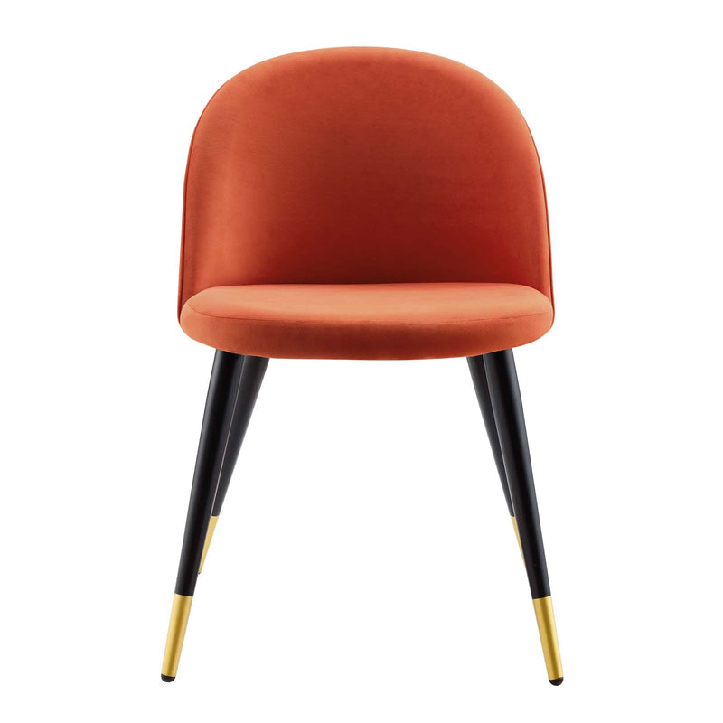 Cordial Performance Velvet Dining Chairs - Set of 2 By Modway - EEI-4525 | Dining Chairs | Modishstore - 53