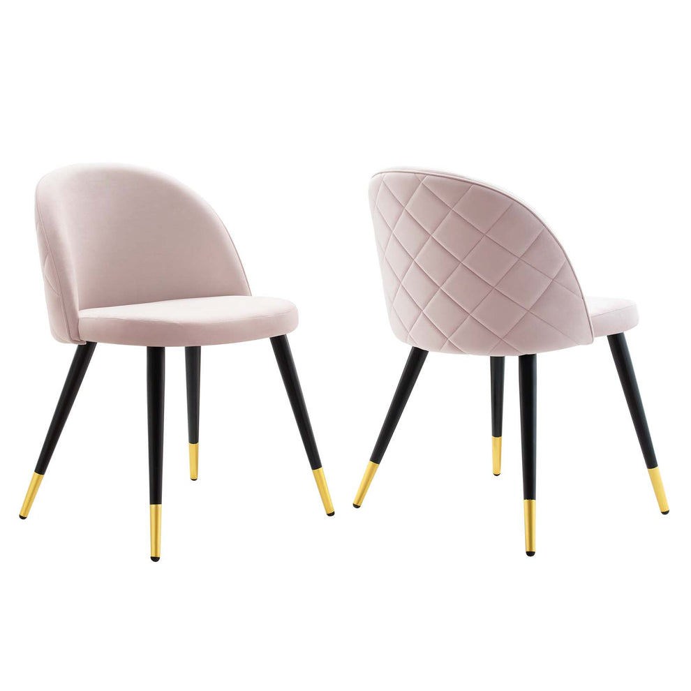 Cordial Performance Velvet Dining Chairs - Set of 2 By Modway - EEI-4525 | Dining Chairs | Modishstore - 20
