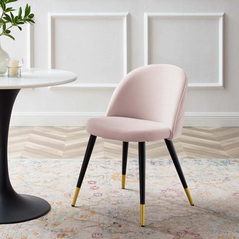 Cordial Performance Velvet Dining Chairs - Set of 2 By Modway - EEI-4525 | Dining Chairs | Modishstore - 13