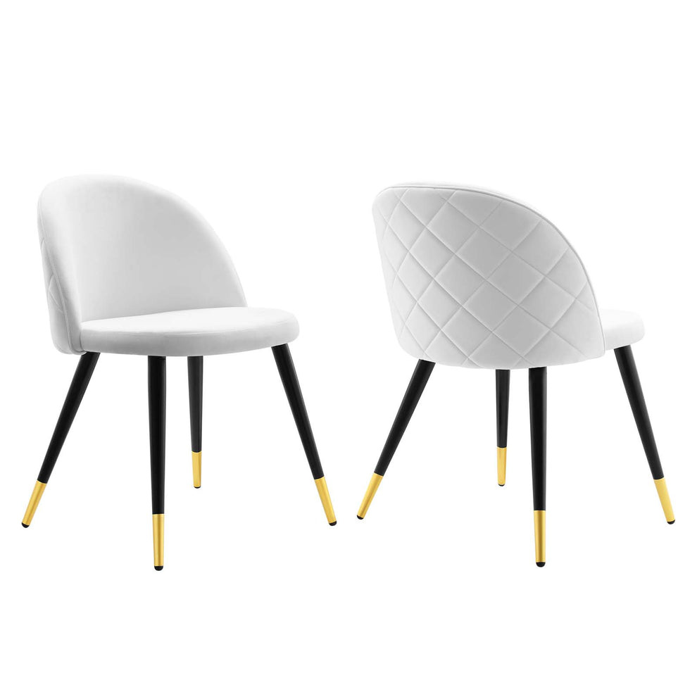 Cordial Performance Velvet Dining Chairs - Set of 2 By Modway - EEI-4525 | Dining Chairs | Modishstore - 17