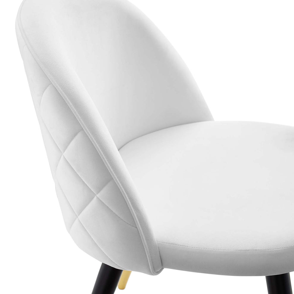 Cordial Performance Velvet Dining Chairs - Set of 2 By Modway - EEI-4525 | Dining Chairs | Modishstore - 22