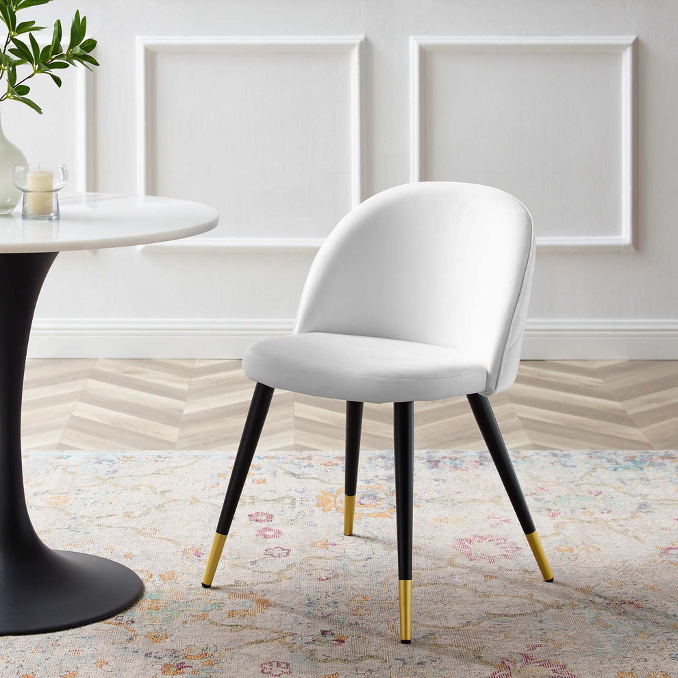 Cordial Performance Velvet Dining Chairs - Set of 2 By Modway - EEI-4525 | Dining Chairs | Modishstore - 11