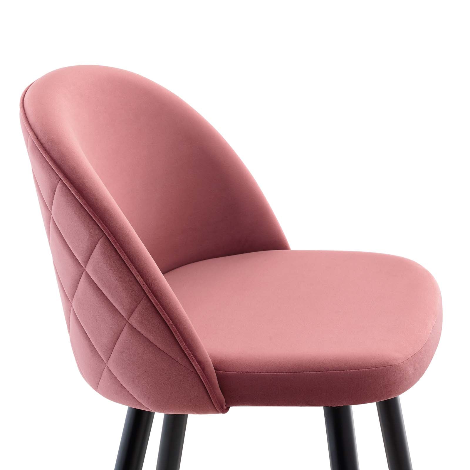 Cordial Performance Velvet Bar Stools - Set of 2 By Modway - EEI-4527 | Bar stools | Modishstore - 4