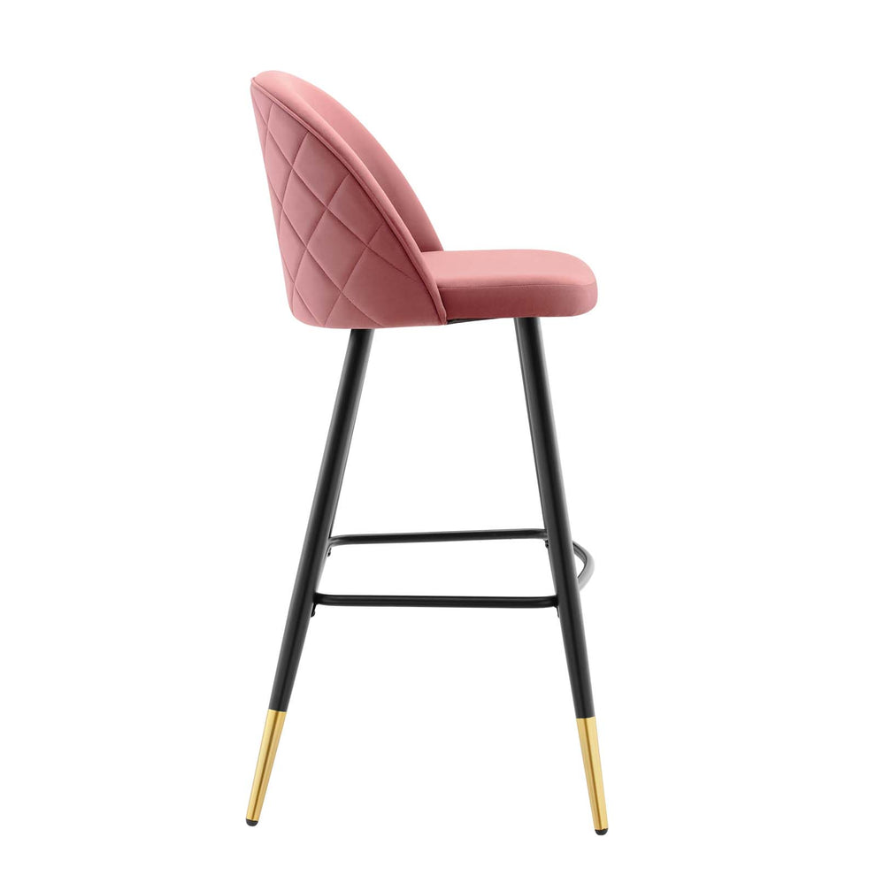 Cordial Performance Velvet Bar Stools - Set of 2 By Modway - EEI-4527 | Bar stools | Modishstore - 5