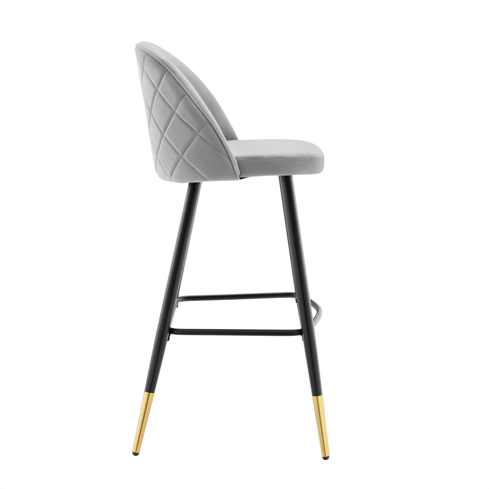 Cordial Performance Velvet Bar Stools - Set of 2 By Modway - EEI-4527 | Bar stools | Modishstore - 15