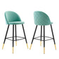 Cordial Performance Velvet Bar Stools - Set of 2 By Modway - EEI-4527 | Bar stools | Modishstore - 17