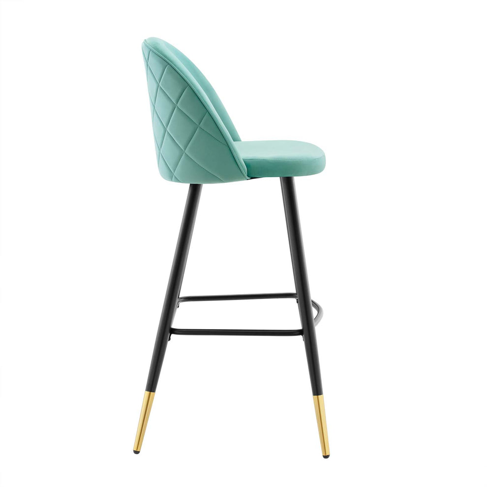 Cordial Performance Velvet Bar Stools - Set of 2 By Modway - EEI-4527 | Bar stools | Modishstore - 20