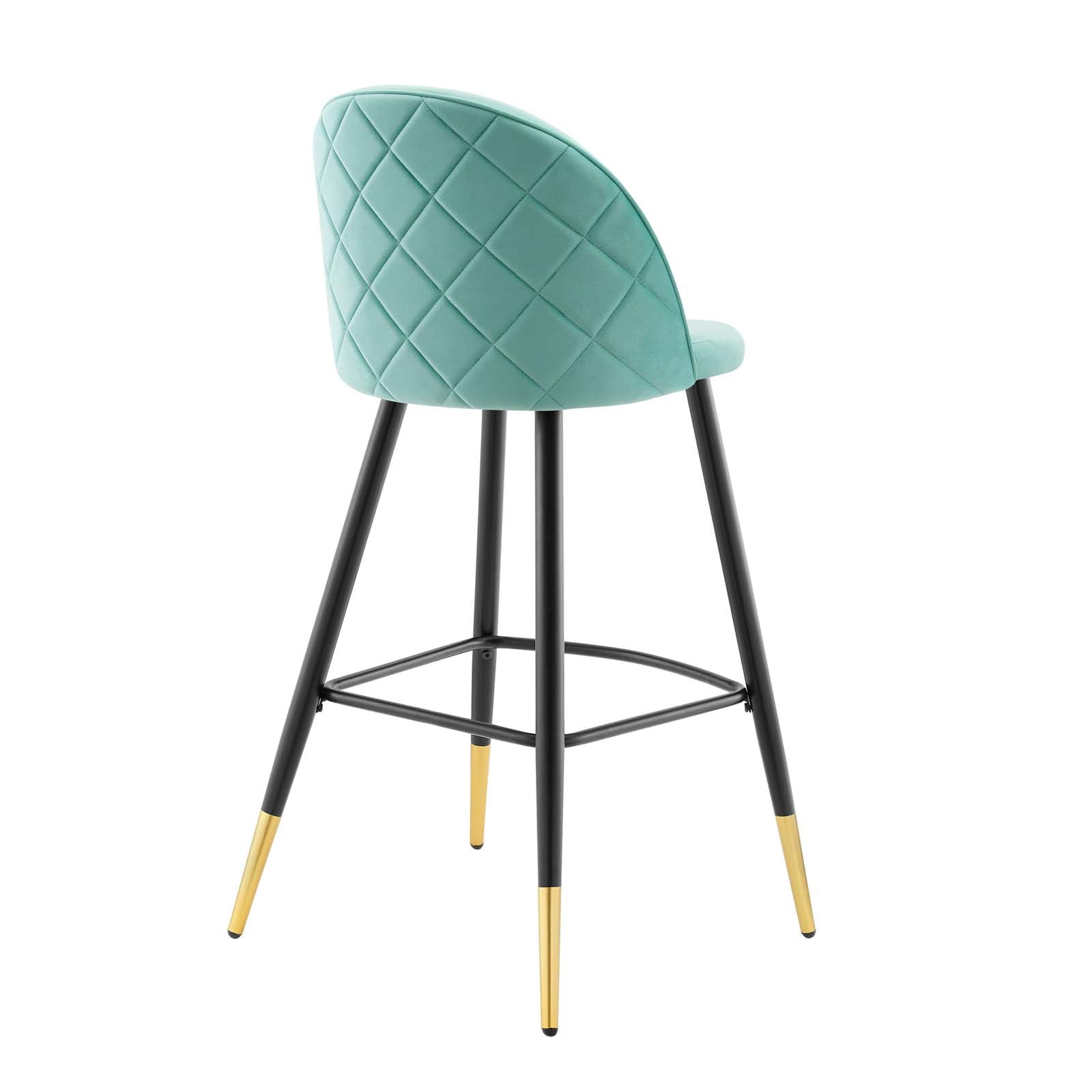 Cordial Performance Velvet Bar Stools - Set of 2 By Modway - EEI-4527 | Bar stools | Modishstore - 21