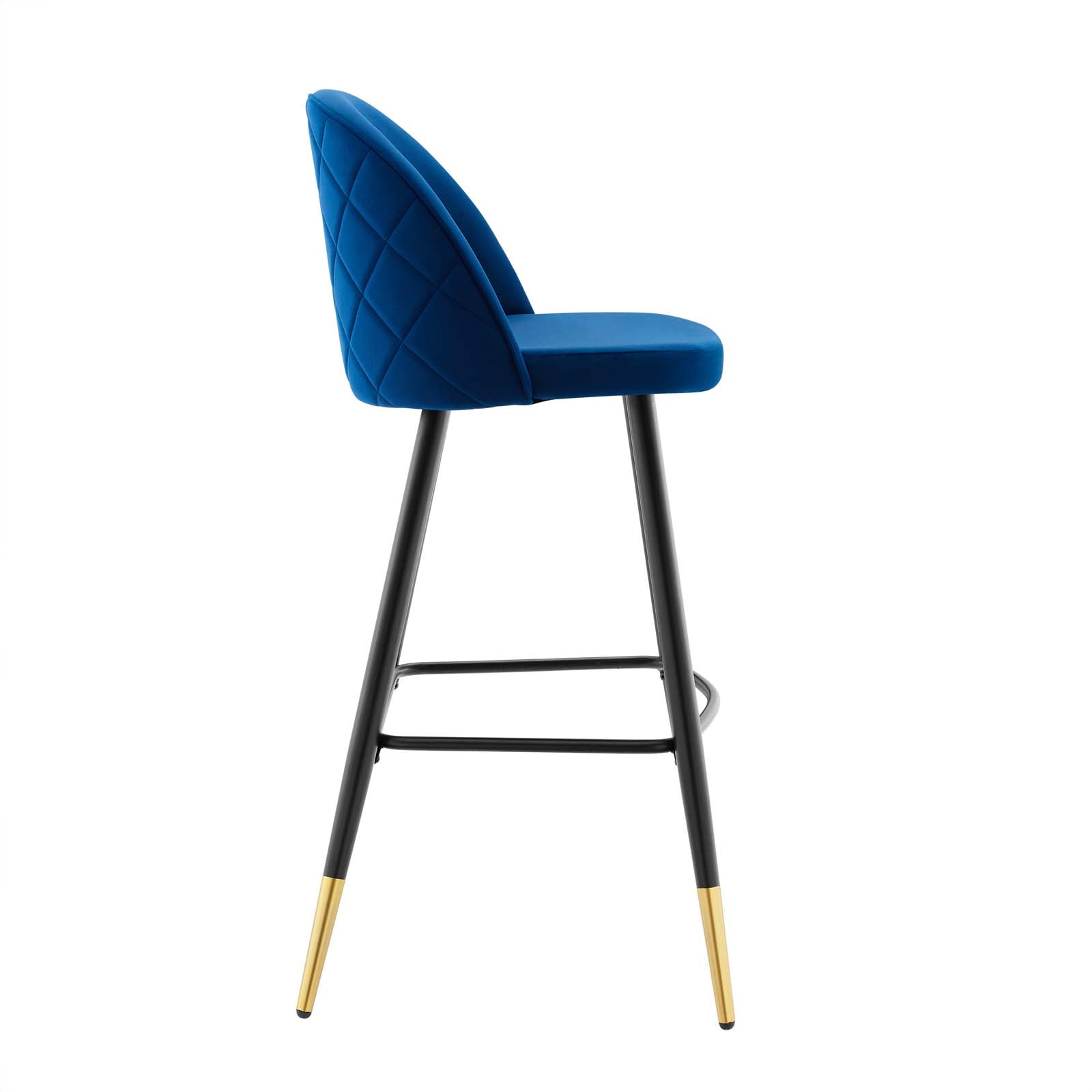 Cordial Performance Velvet Bar Stools - Set of 2 By Modway - EEI-4527 | Bar stools | Modishstore - 25