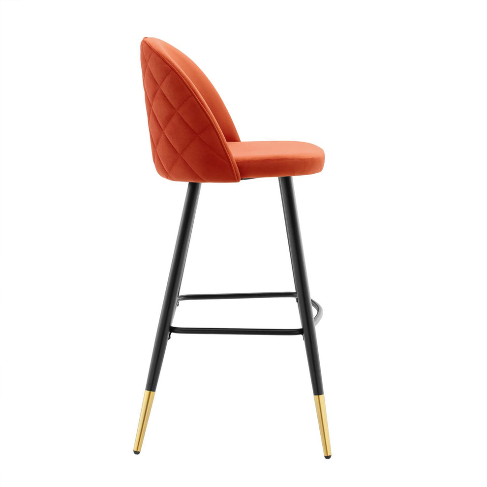 Cordial Performance Velvet Bar Stools - Set of 2 By Modway - EEI-4527 | Bar stools | Modishstore - 30