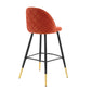 Cordial Performance Velvet Bar Stools - Set of 2 By Modway - EEI-4527 | Bar stools | Modishstore - 31
