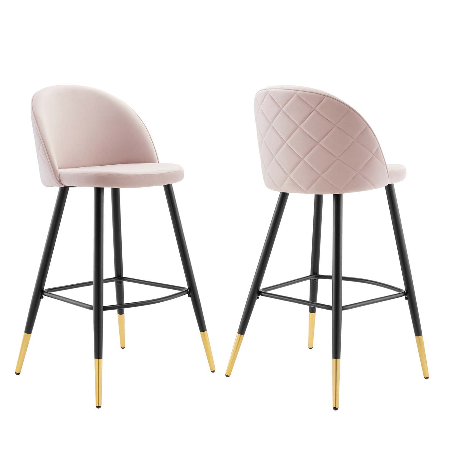 Cordial Performance Velvet Bar Stools - Set of 2 By Modway - EEI-4527 | Bar stools | Modishstore - 32