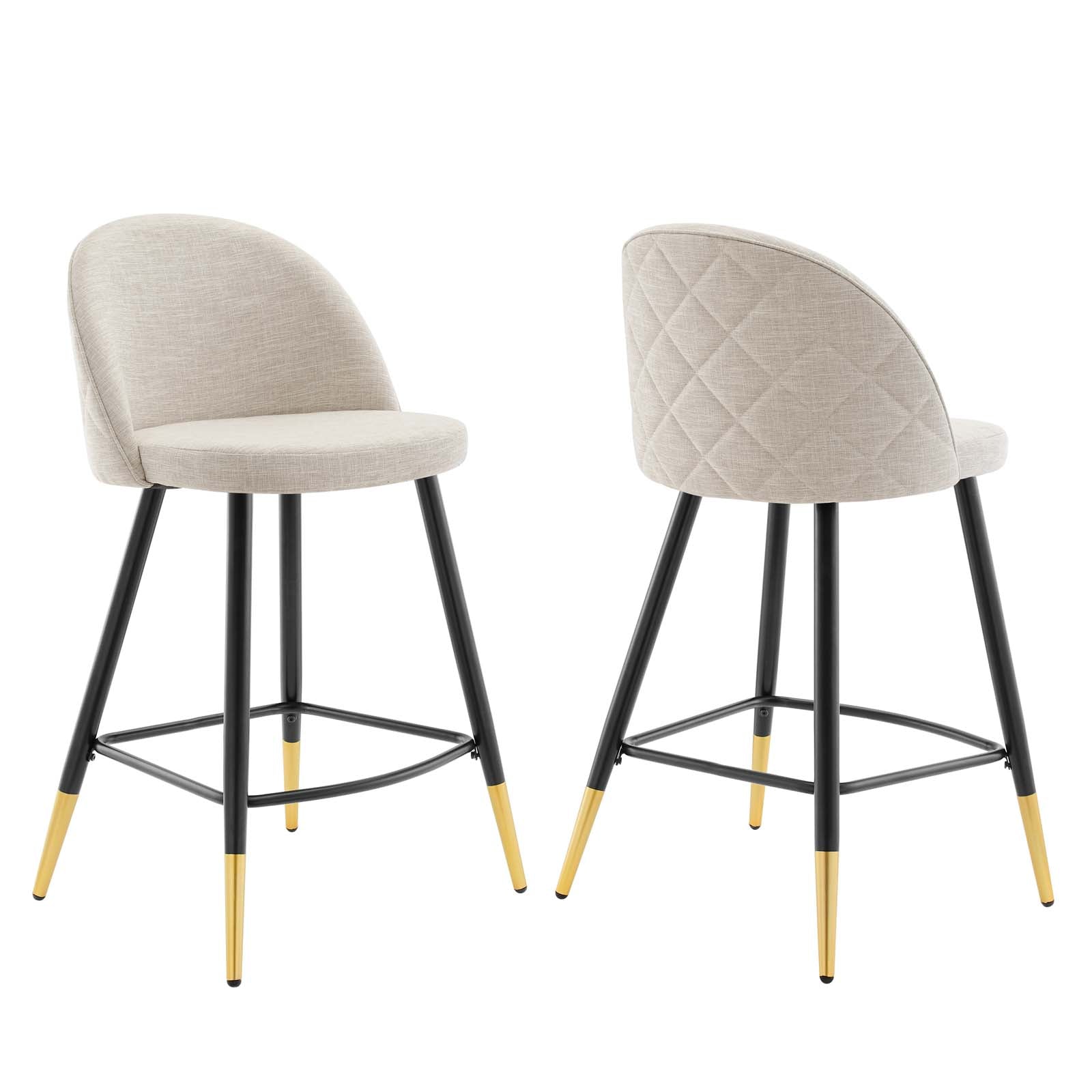 Modway Cordial Fabric Counter Stools - Set of 2 - EEI-4528 | Counter Stools | Modishstore - 4