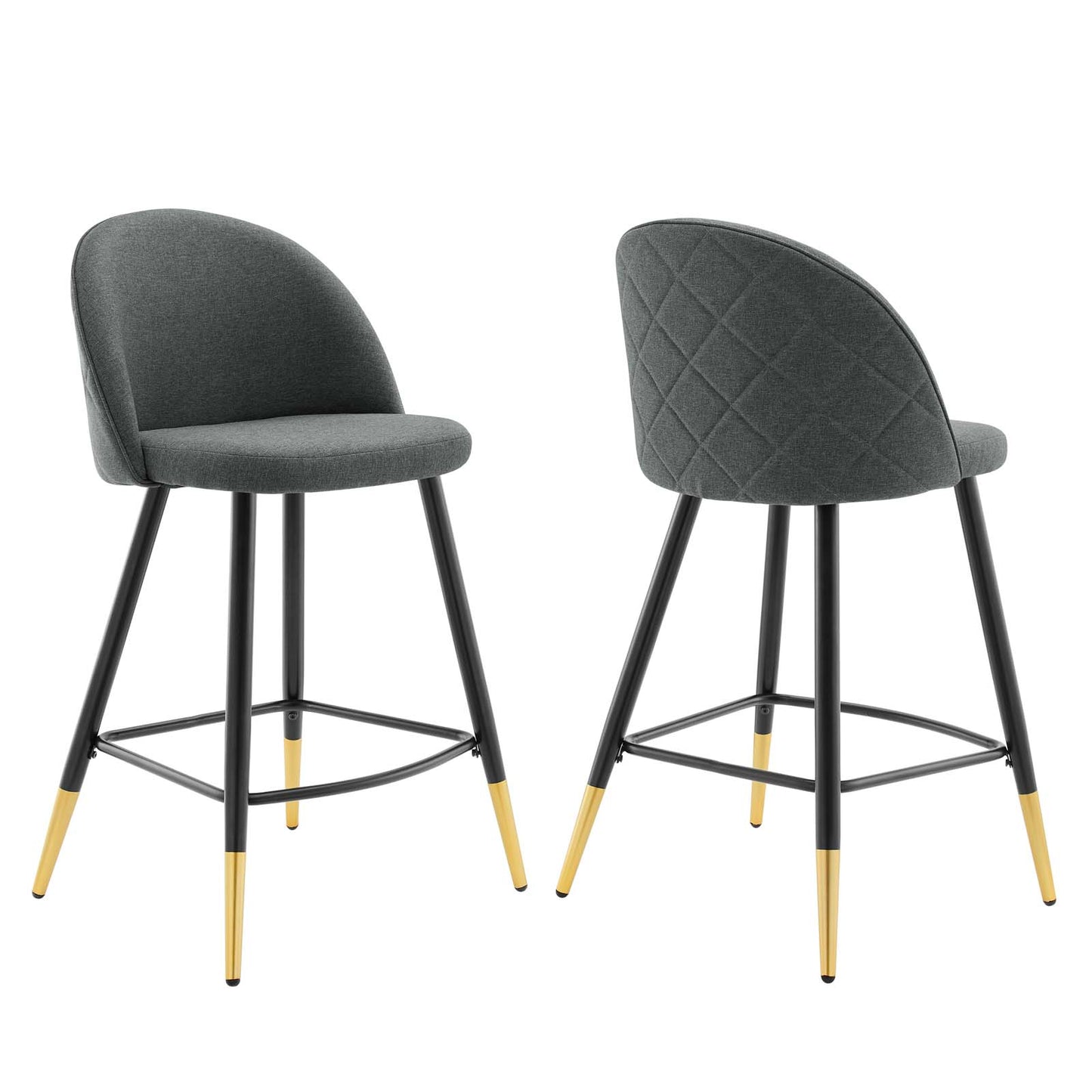 Modway Cordial Fabric Counter Stools - Set of 2 | Counter Stools | Modishstore-7