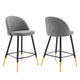 Modway Cordial Fabric Counter Stools - Set of 2 - EEI-4528 | Counter Stools | Modishstore - 10