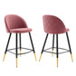 Modway Cordial Performance Velvet Counter Stools - Set of 2 - EEI-4529 | Counter Stools | Modishstore - 6