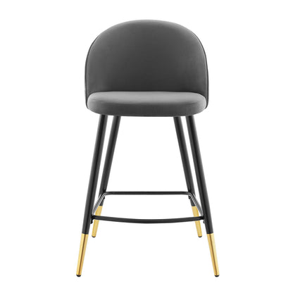 Modway Cordial Performance Velvet Counter Stools - Set of 2 - EEI-4529 | Counter Stools | Modishstore - 4