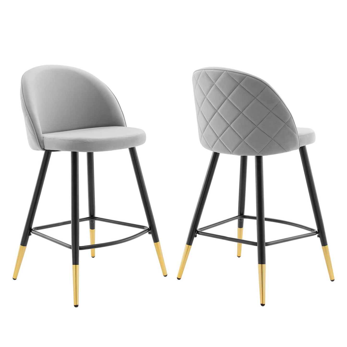 Modway Cordial Performance Velvet Counter Stools - Set of 2 - EEI-4529 | Counter Stools | Modishstore - 22