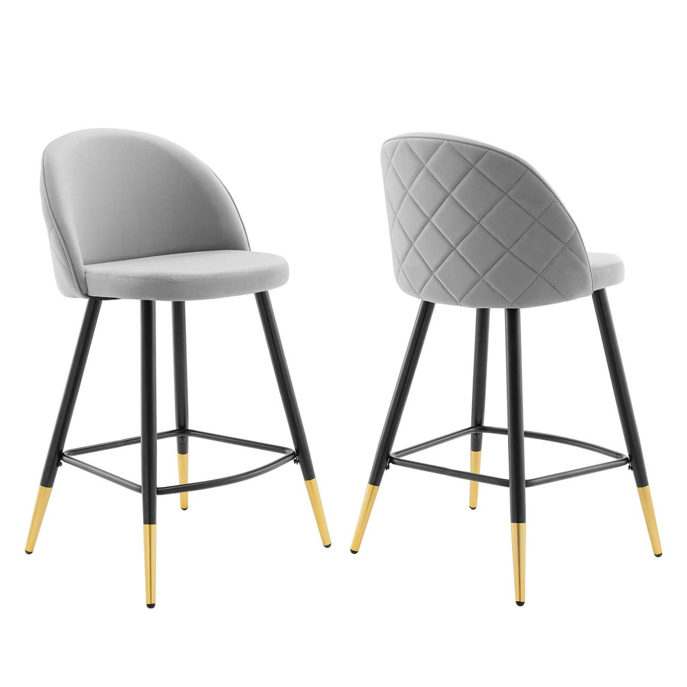 Modway Cordial Performance Velvet Counter Stools - Set of 2 - EEI-4529 | Counter Stools | Modishstore - 22