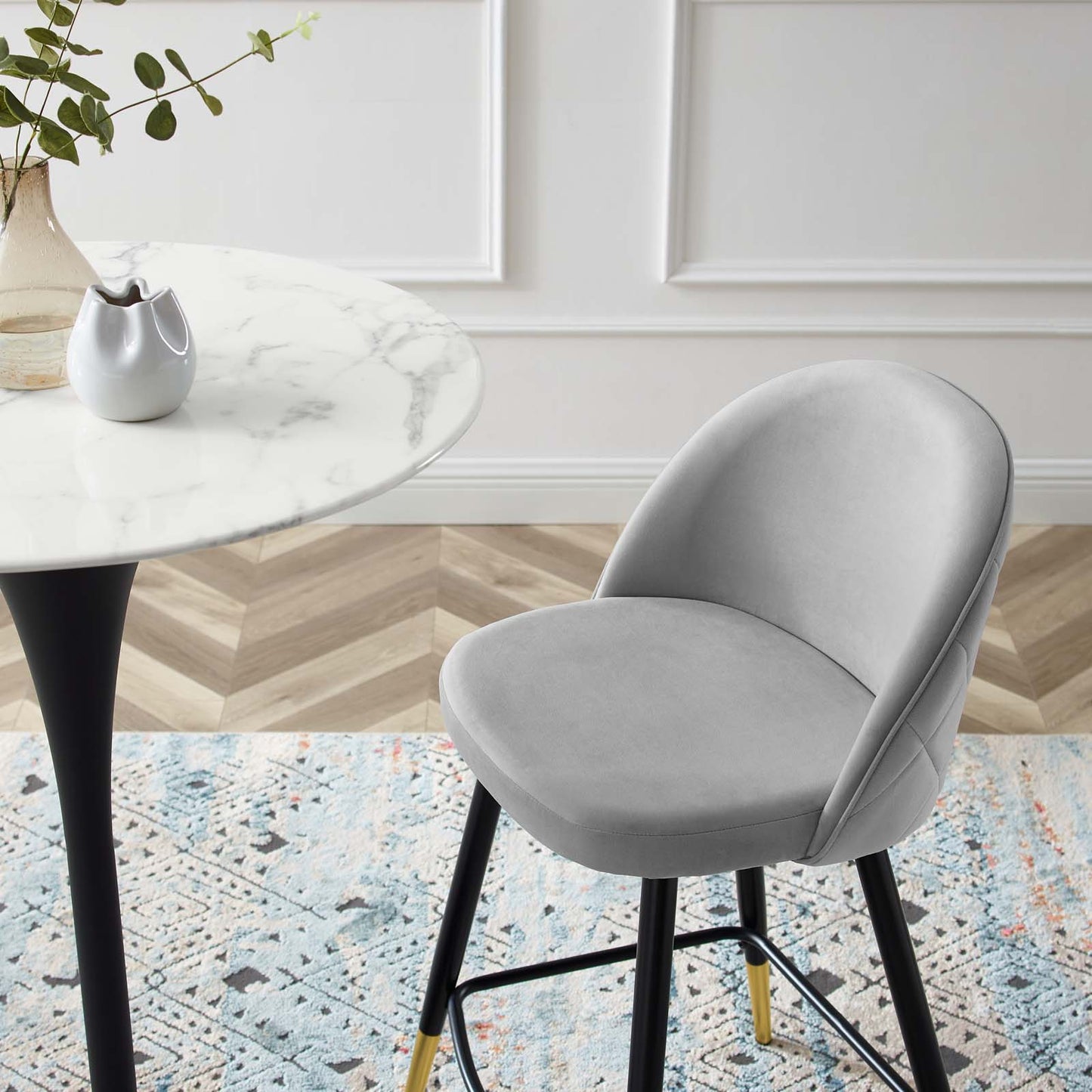 Modway Cordial Performance Velvet Counter Stools - Set of 2 - EEI-4529 | Counter Stools | Modishstore - 16