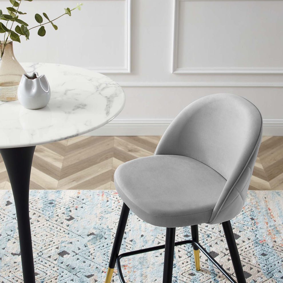Modway Cordial Performance Velvet Counter Stools - Set of 2 - EEI-4529 | Counter Stools | Modishstore - 16