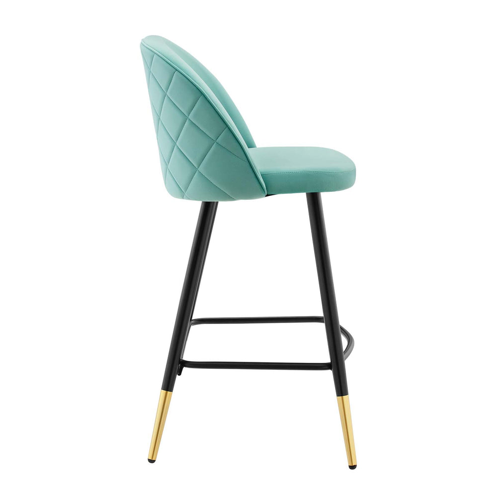 Modway Cordial Performance Velvet Counter Stools - Set of 2 - EEI-4529 | Counter Stools | Modishstore - 31