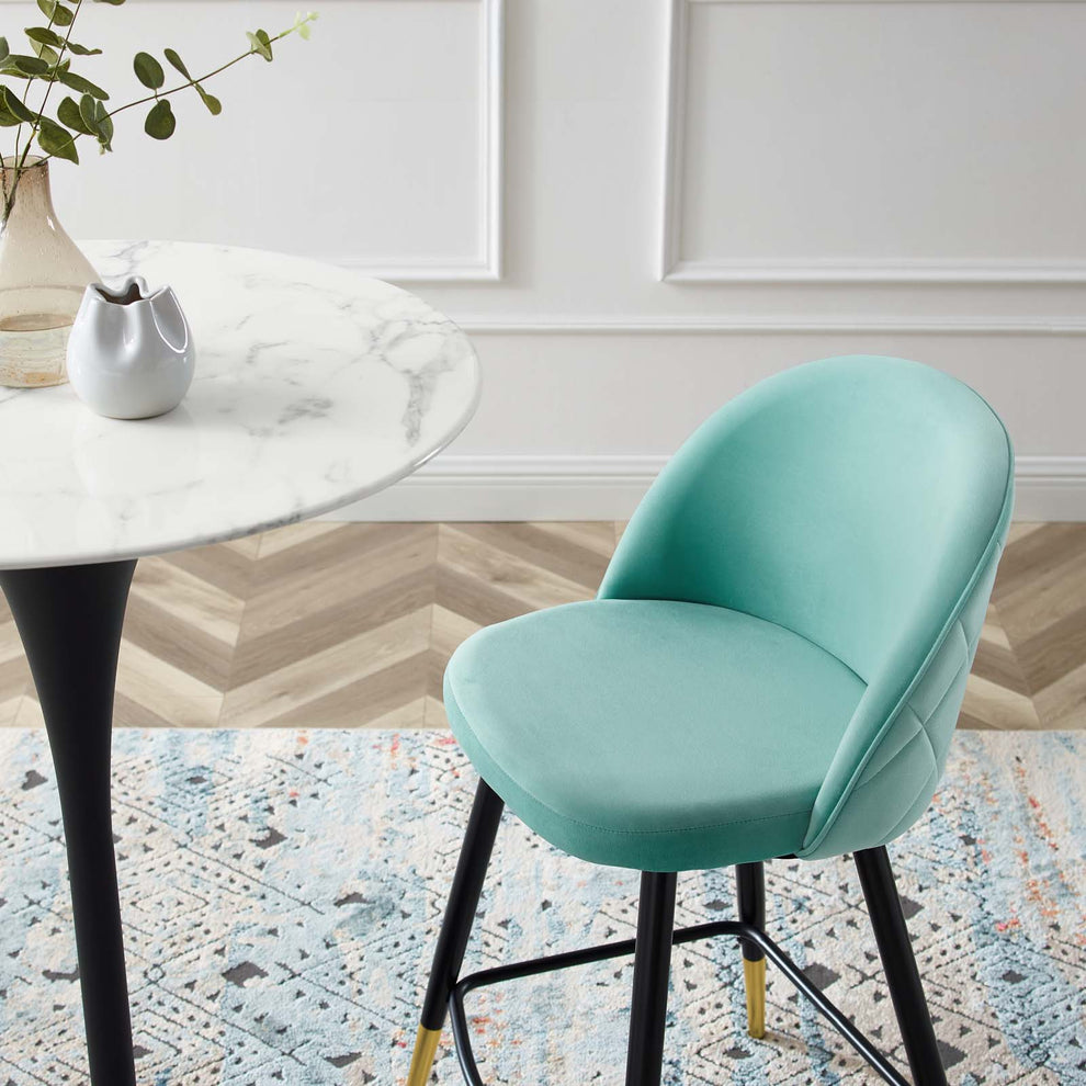 Modway Cordial Performance Velvet Counter Stools - Set of 2 - EEI-4529 | Counter Stools | Modishstore - 26