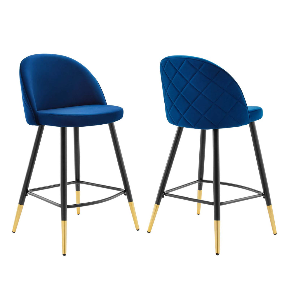 Modway Cordial Performance Velvet Counter Stools - Set of 2 - EEI-4529 | Counter Stools | Modishstore - 34