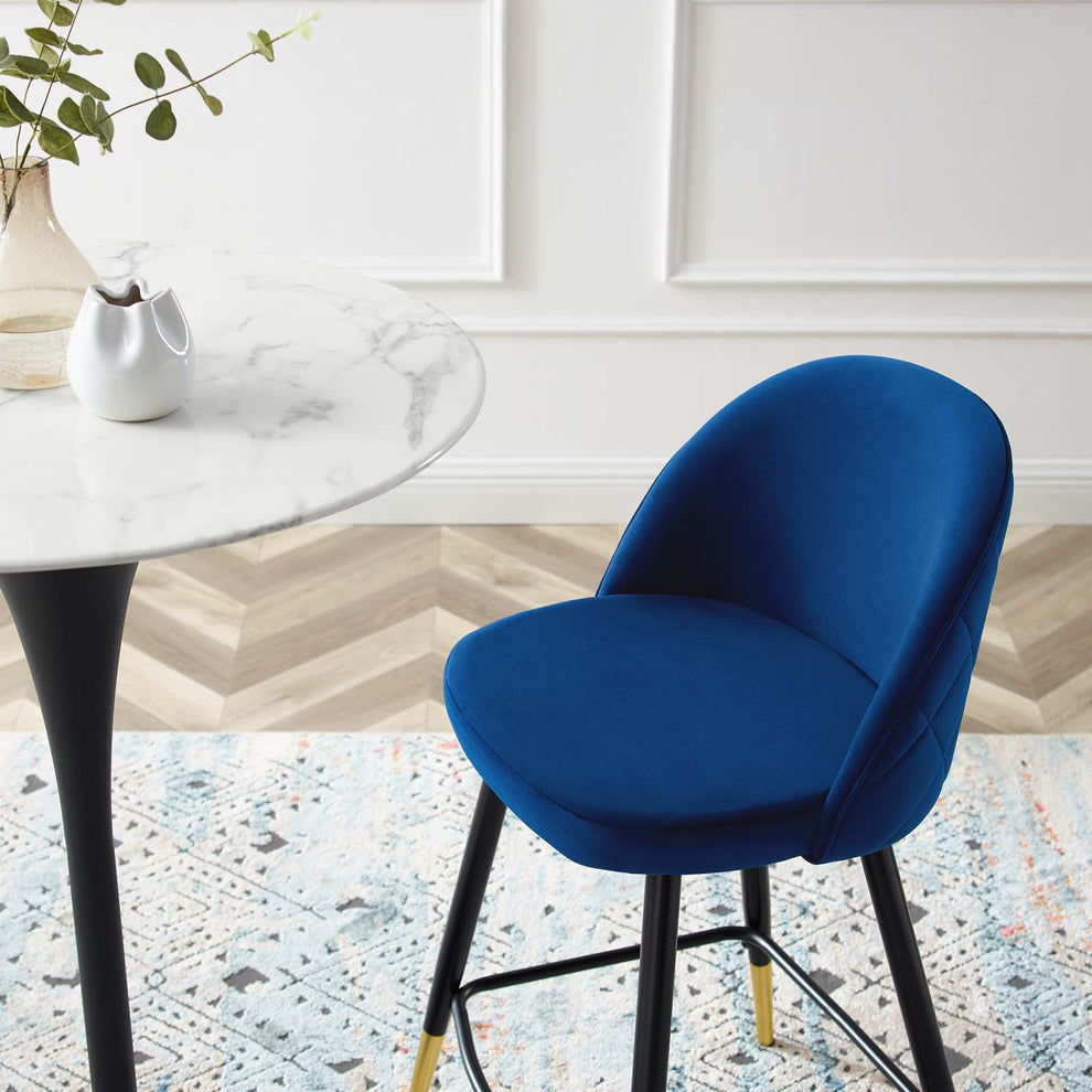 Modway Cordial Performance Velvet Counter Stools - Set of 2 - EEI-4529 | Counter Stools | Modishstore - 35