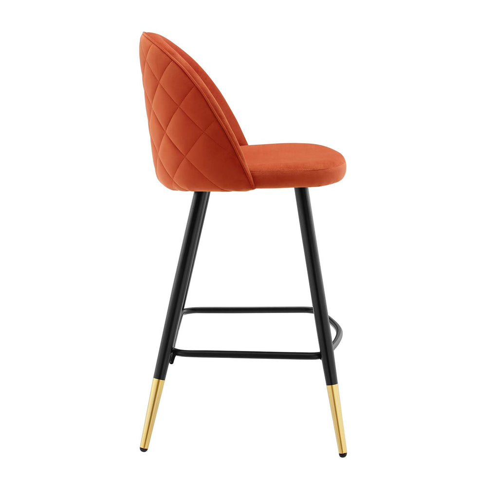 Modway Cordial Performance Velvet Counter Stools - Set of 2 - EEI-4529 | Counter Stools | Modishstore - 48